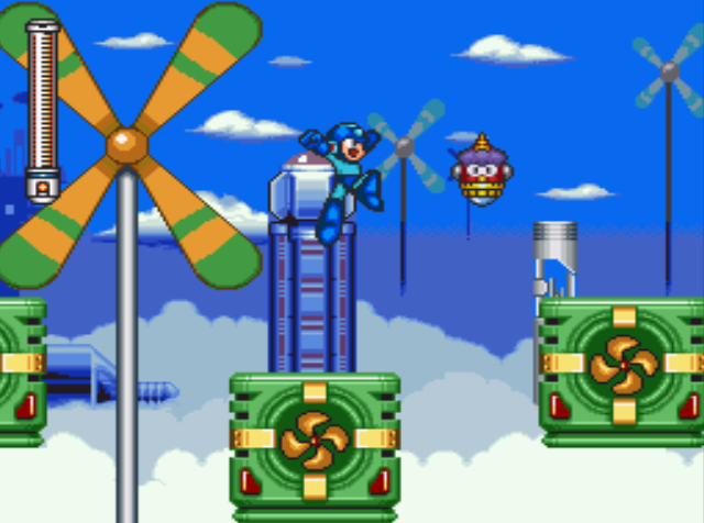 Mega Man 7 screenshot - Cloud Man